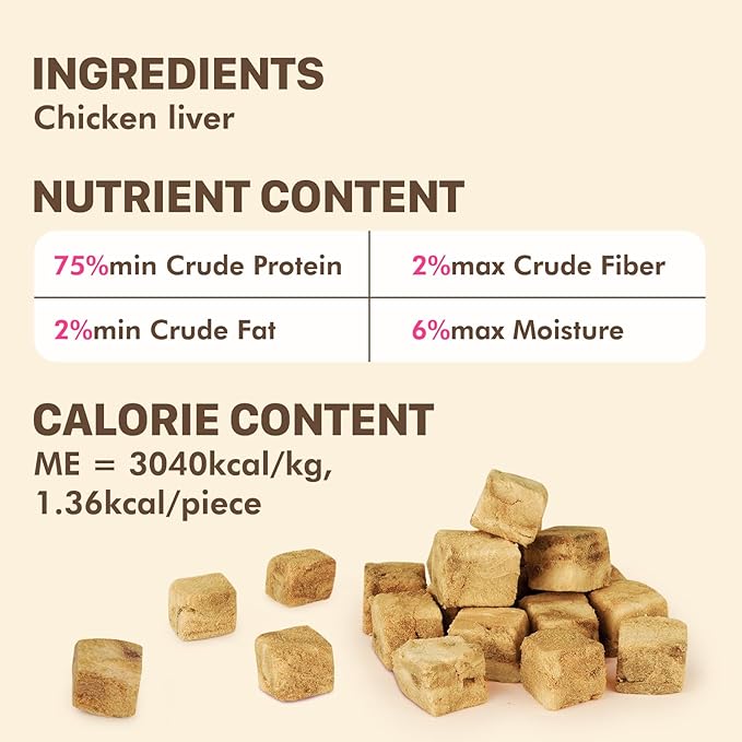 Freeze Dried Dog & Cat Treats – Single Ingredient Salmon, High Protein Training Treats & Food Topper, 10.6 oz