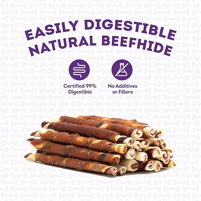 Combo Chews Rawhide/Pork Flavor Rawhide Stick 5" w/Chicken Meat Wrap Dog Chew Treats - 22 Count/1 Pack