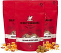 What's Barking Soft Bites, Soft Chewy Dog Treats for Training or Snacking, Pet Essentials, Bite Size Pieces for Dogs, Natural Ingredients, Made in USA, Resealable Bag (Pack of 3, Cheddar Bacon)