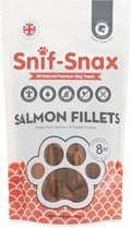 Snif-Snax Salmon Fillets Dog Treats (8oz) – All Natural Human Grade Grain Free Training & Reward – Protein Rich Salmon Sticks for Dogs, Healthy Puppy Treats, Soft Jerky-Style Strips