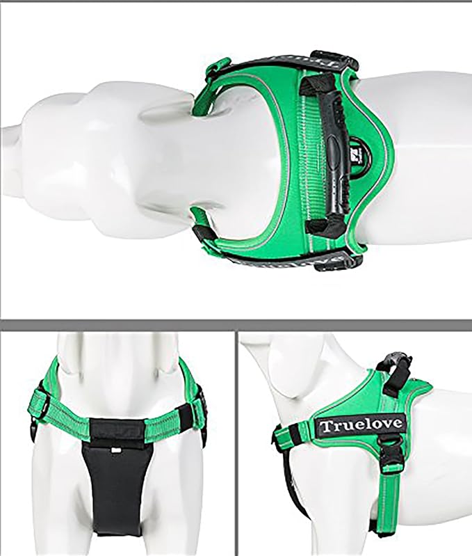Truelove Dog Harness No-Pull Reflective Stitching Ensure Night Visibility Outdoor Adventure Big Dog Harness Perfect Match Puppy Vest TLH5753 Now Available in 6 Colors 6 Sizes