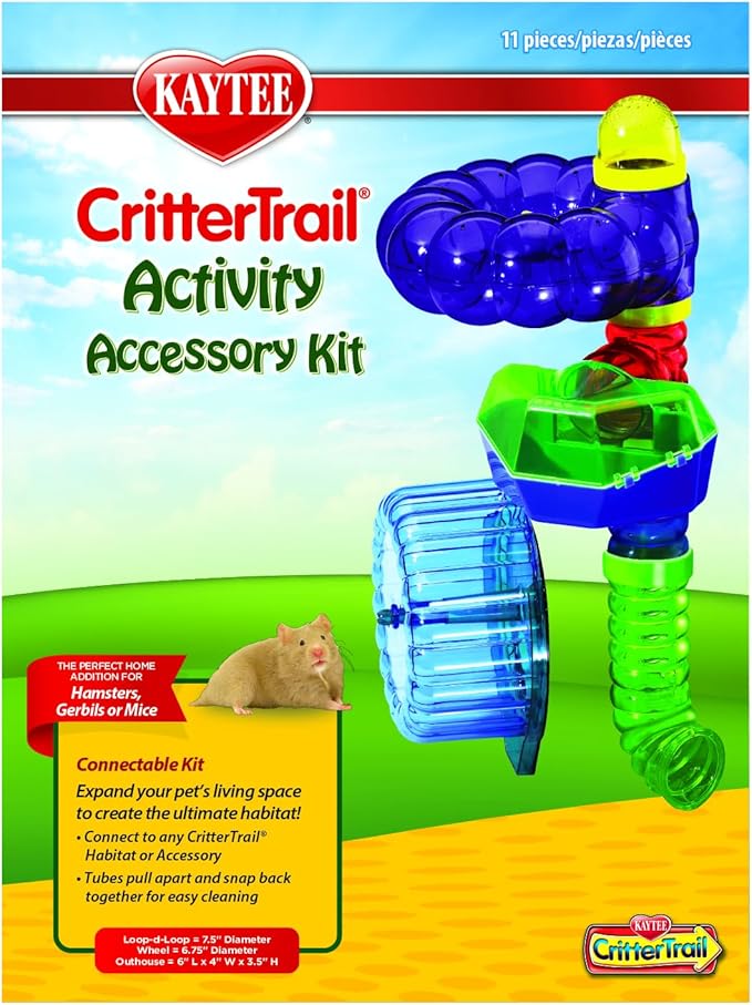 Kaytee CritterTrail Fun-nel Activity Accessory Kit Small Animal Habitat Tubes