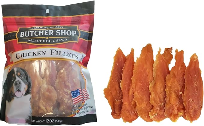 Butcher Shop Chicken Fillets Dog Treats (2 Pack - 12 oz per Pack)