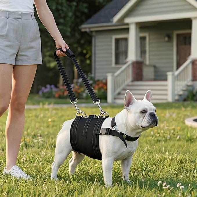 CWV Adjustable All Dog Lift Harness for Large Dogs, Soft and Portable Dog Dling for Large Dogs Hind Leg Support, Help em up Harness for Senior, Injured, Disabled and After Surgery Dogs, Small