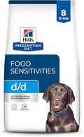 Hill's Prescription Diet d/d Food Sensitivities Dry Dog Food, Potato & Venison, 8 lb. Bag