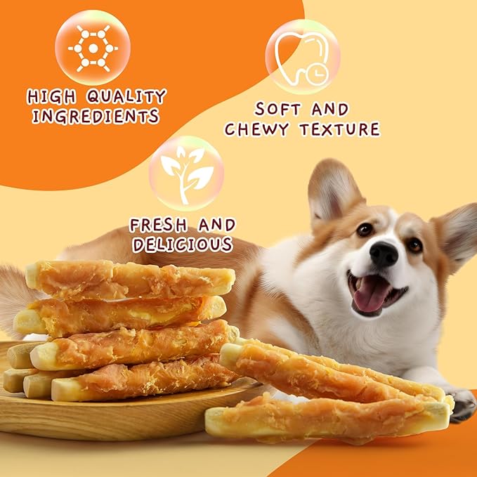 Jungle Calling Chicken Biscuits Dog Treats, Rawhide Free Soft Chewy Treats for Training Rewards,10.6oz (Pack of 2)