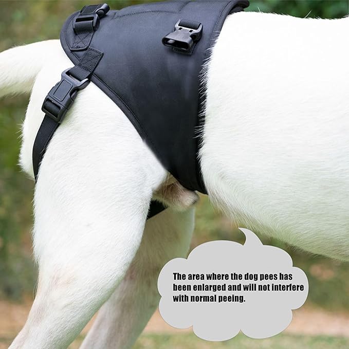 Dog Lift Harness, Dog Sling for Large Dogs Hind Leg Support, Adjustable Soft Padded Rehab Harness for Weak Rear Legs Elderly Injured Disabled Arthritic Dogs