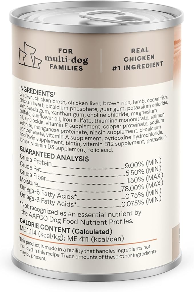 Canidae All Life Stages Premium Wet Dog Food for All Breeds, All Ages, Multi-Protein with Chicken, Lamb & Fish, 13 Ounce (Case of 12)