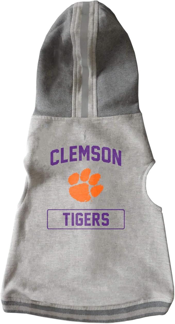 Littlearth NCAA Unisex NCAA Pet Hooded Crewneck with Team Logo and Name