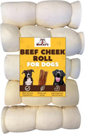 Woofley's 5-6" Buffalo Beef Cheek Roll -(5 Count)- Beef Cheek Rolls for Dogs - Long Lasting Natural Dog Chews