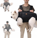 Dog Lift Harness Backpack Carrier for Large Dogs, Full Body Sling with Handle, Dog Harness for Joint Injuries, Arthritis, Ideal for Stairs, Elderly Dogs (Black 2XL 50-66 LBS)