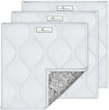 Paw Inspired Guinea Pig Cage Liner Pads | Washable Fleece Bedding, Waterproof Bottom | Super Absorbent Pee Pad or Pet Bed Mat for Piggies, Ferrets, Rabbits, Hamsters, Small Animals (12x12, Light Gray)