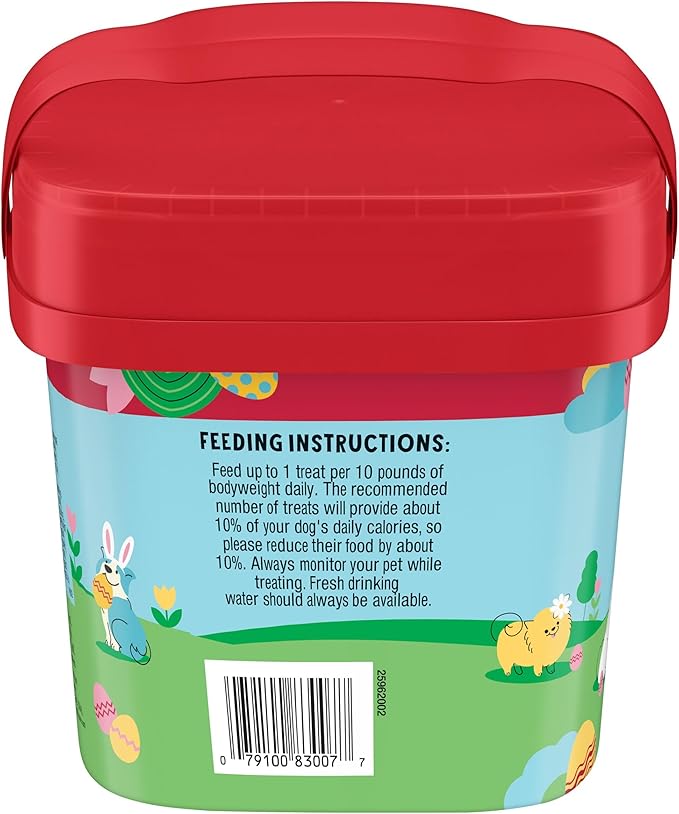 Milk-Bone Peeps Artificially Marshmallow Flavored Dog Treats, 22 Oz. Pail