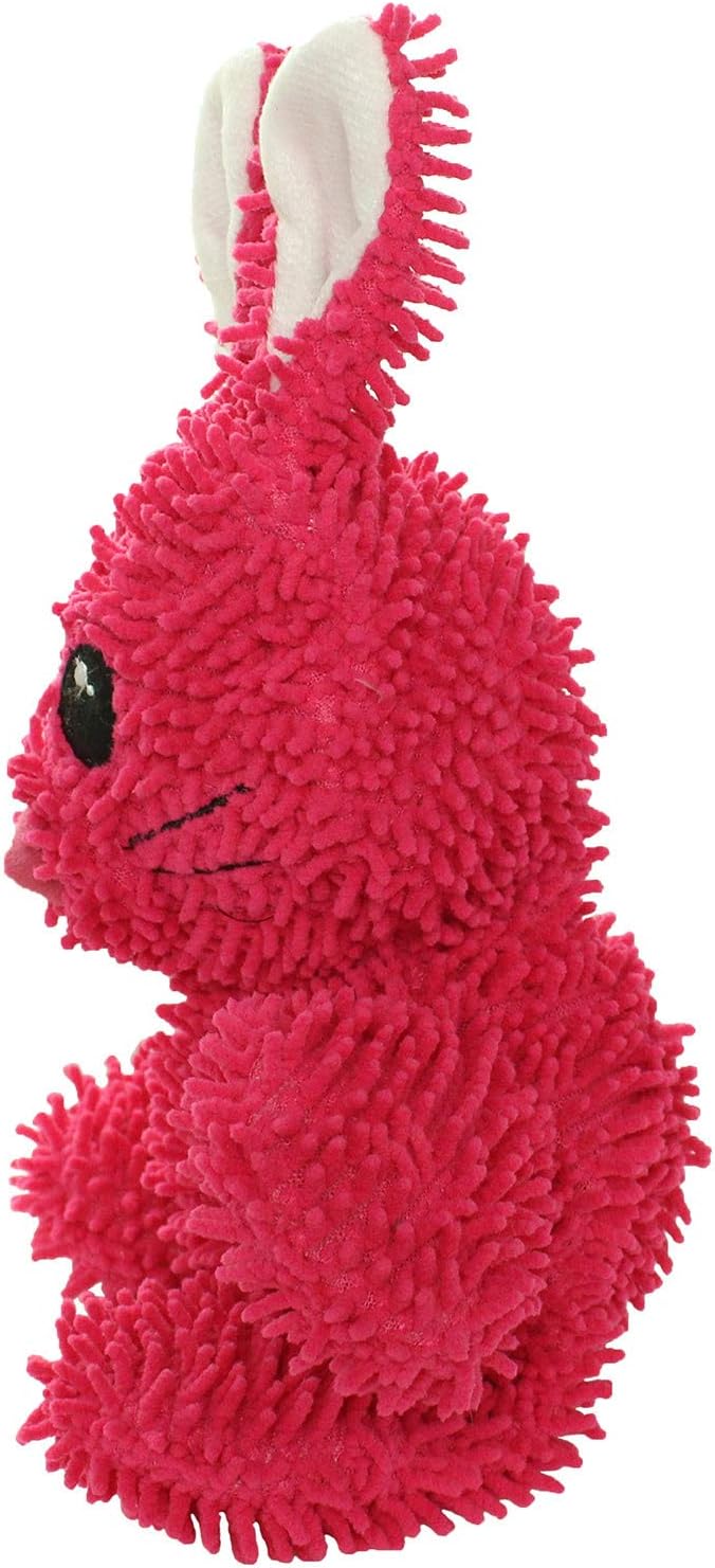 MIGHTY- Microfiber Ball - Farm – Made with Squeaker Balls and Minimal Stuffing. Strong & Tough. Interactive Play. Machine Washable & Floats (Rabbit, Medium)