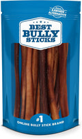 Best Bully Sticks Thick 12 Inch Bully Sticks - 10 Count (Pack of 1) - Natural, Grass-Fed, Single Ingredient, Grain and Rawhide Free, Ideal for Large Dogs
