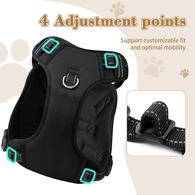 NOYAL Dog Lift Harness for Senior & Injured Pets – Full-Body Support Sling with Breathable Mesh, Front/Rear Leg Assist for Arthritis, Hip Dysplasia & Post-Surgery Recovery (Medium-Large Breeds)