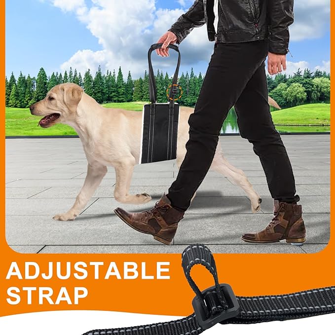 Adjustable Dog Lift Harness Dog Sling Portable Dog Sling for Back Legs Dog Lift Harness for Large Dogs Soft Lift Support and Rehab Harness for Senior,Injured,Disabled Dogs After ACL Surgery(S)