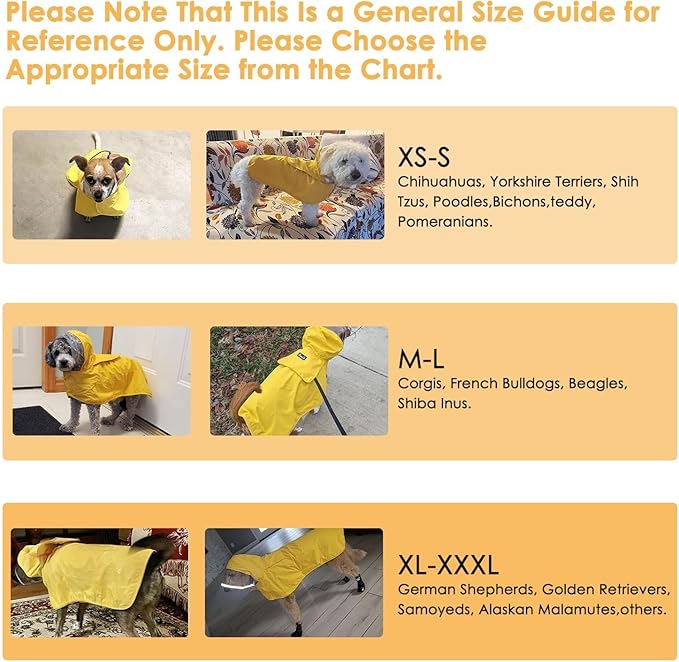 Lukovee Dog Raincoat, Adjustable Dog Rain Jacket with Clear Hooded Double Layer for Large Medium Small Dogs Puppies, Waterproof Rain Coat Poncho with Reflective Storage Pocket & Rim (BL,M)