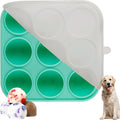 9 Cavities Silicone Dog Treat Mold with Lid for Woof Pupsicle & Power Chewer Pupsicle,Frozen Dog Silicone Molds for Making Refill Popsicle Treats 25-75 lbs & Up (Large with Lid)