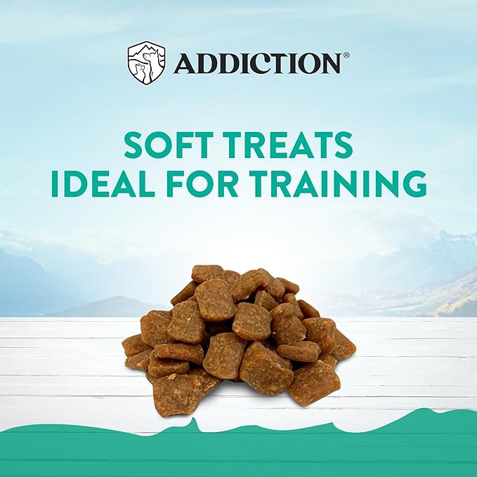 Addiction Meaty Bites - Hypoallergenic Dog Treats - Made in New Zealand - High Meat Content - Gluten and Grain-Free - Soft and Allergy Friendly Dog Treats (Brushtail, 4 ounces)