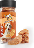 Jungle Calling 32 Count Dog Treats, Single Ingredient Chicken Chips, Crunchy Jerky Chip Training Treat for Small Medium Large Breed Dogs