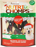 NutriChomps Dog Chews, 6 inch Braids, Mint Flavor, 4 count, Easy to Digest, Rawhide Free, Holiday Stocking Stuffer Treats, Christmas Gift for Dogs