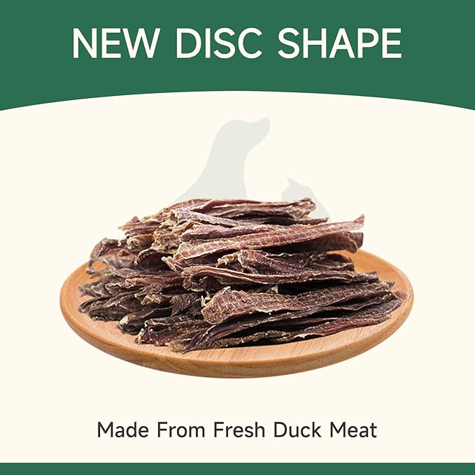 MeatyWay Duck Jerky Tenders Dog Treats, Duck Breast Tenders, High Protein, Low Fat, 100% Natural Grain Free Snacks, Easy to Digest Dog Training Treats, 300g/10.58 oz. (Pack of 3)