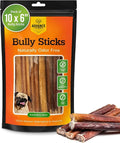 Advance Pet Products Premium 12 Inch Bully Sticks for Dogs (Pack of 5) – 100% Beef Dog Chews, Long Lasting Odor-Free Treats, High Protein, Gluten-Free, Easy to Digest for Small, Medium & Large Dogs