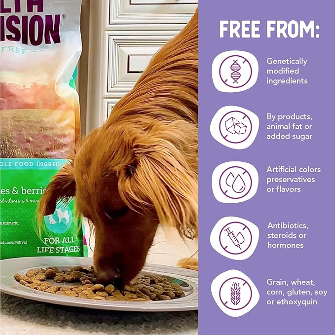 Health Extension Grain Free Duck & Sweet Potato Dry Dog Food - 30+ Superfoods and Probiotics for All Life Stages (10 lb)