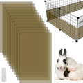 12 Pack Pet Cage Liner Protection Rabbit Cage Urine Guard Clear Cage Edge Liner Guinea Pig Side Lining Habitat Siding Small Animal Cage Accessories - Keep Litter in The Cage, 11.8 inches x 8 inches