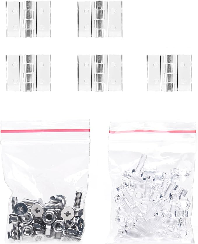 Niteangel Stacker Hamster Cage Accessories - Stacker Cage Wheels or Stacking Holders or Replacement Glass Board for Hamster Gerbil Mice Degu Or Other Small-Sized Pet (Replacement Hinge(2nd Version))