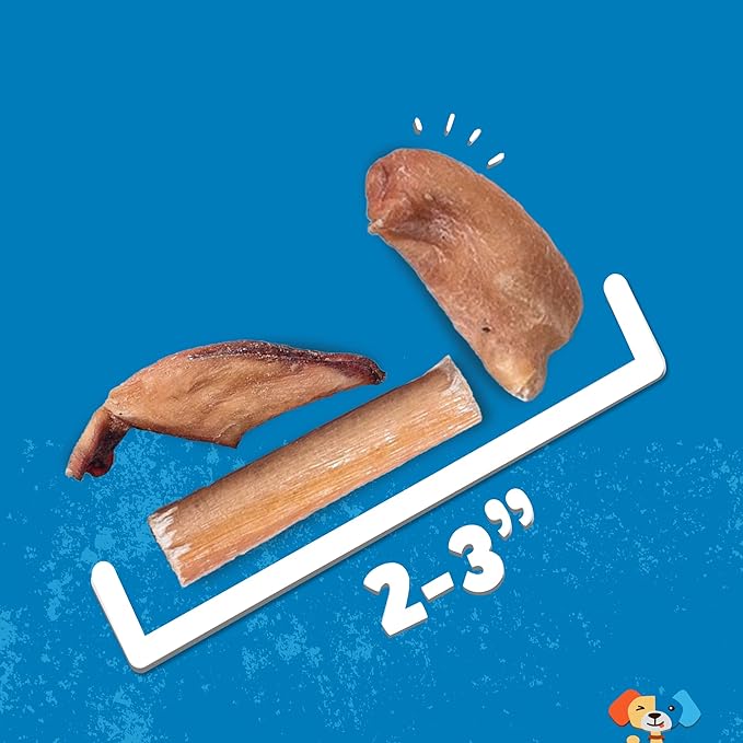 Jack&Pup Bully Stick Bites- 10 oz - Small Dog Treats for Medium & Small Dogs, All Natural, Beef Pizzle Single Ingredient for Puppies