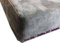 Dogbed4less DIY Pet Bed Pillow Grey Microsuede Duvet Cover and Waterproof Internal Case for Dog and Cat at 35X20X4 Inch - Covers only