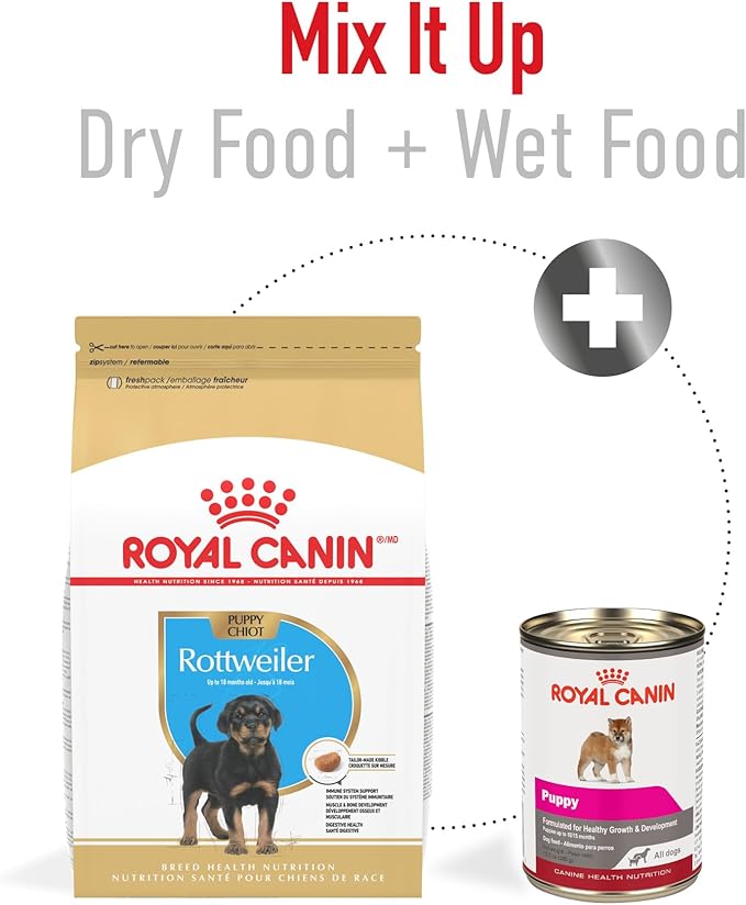 Royal Canin Breed Health Nutrition Rottweiler Puppy Dry Dog Food, 30 lb Bag