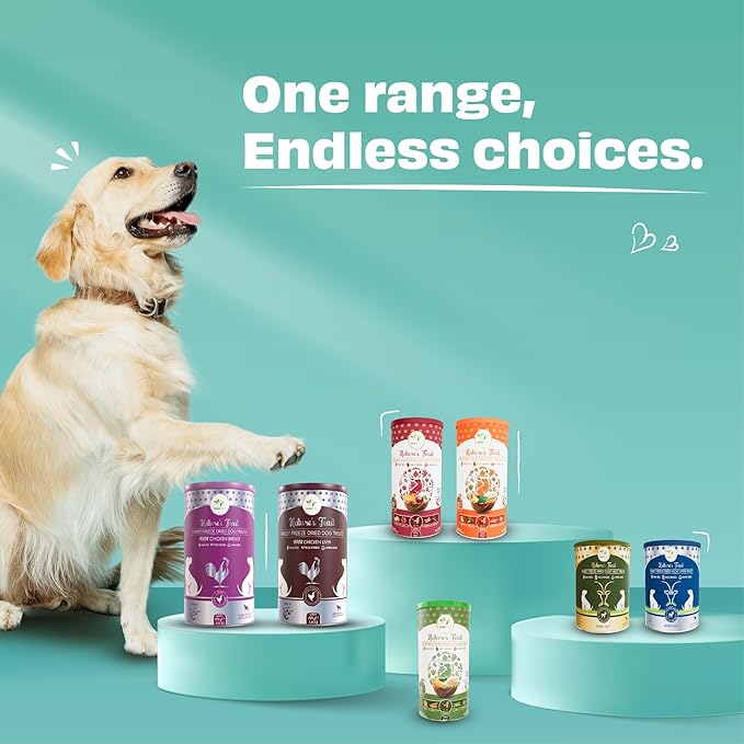 Pawfect Nature's Feast Freeze-Dried Chicken Treats with Asian Greens for Dogs - 80% Chicken, 20% Veggies & Fruits-100% Natural- Grain-Free-High Protein- Limited Ingredient Training Treat(150g/5.29oz)