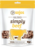 SOJOS Simply Beef Freeze-Dried Dog Treats, 4 oz
