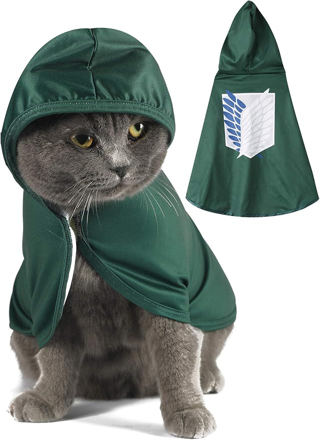 Cat Halloween Costume Funny Puppy Clothing Kitten Cosplay Pet Clothes Small Dog Outfits (Large)
