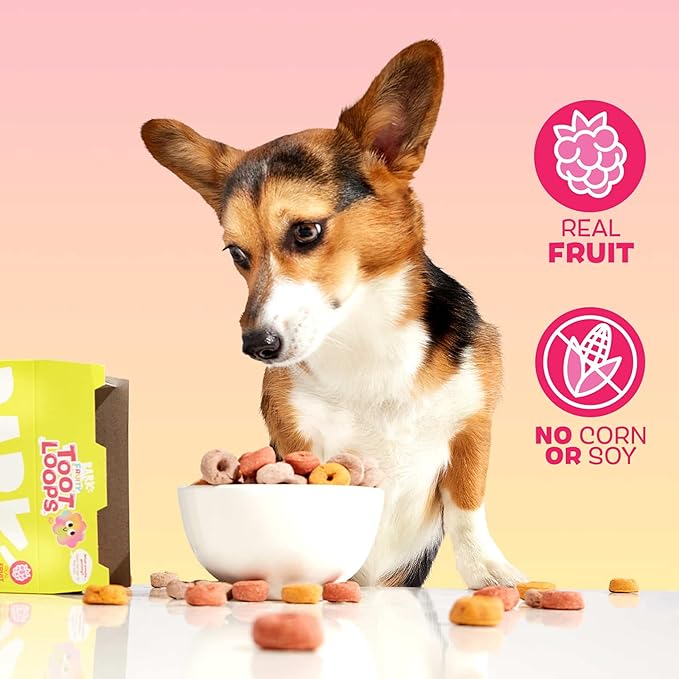 Barkbox Fruity Toot Loops-Real Mixed Berry Flavor with Real Fruit, Nutritious Grains, No Corn or Soy-24 oz Box