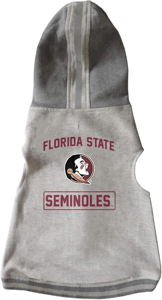 Littlearth NCAA Unisex NCAA Pet Hooded Crewneck with Team Logo and Name