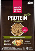 The Honest Kitchen Human Grade Dog Food, Protein Plus+ Clusters Grain Free Chicken Dry Dog Food, 4 lb Bag