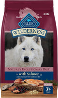 Blue Buffalo Wilderness High-Protein Natural Dry Food for Senior Dogs, Salmon Recipe, 24-lb. Bag