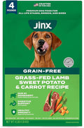 Jinx Premium Grain-Free Dry Dog Food, for All Lifestages - Grass-Fed Lamb, Sweet Potato & Carrot Dog Food with Superfoods for Immune Support & Probiotics for Digestive Support - No Fillers - 4lb