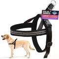ComfortFlex Sport Dog Harness – No-Choke, Fully Padded, Non-Chafing Harness with Control Handle – Reflective, Lightweight, Adjustable for Active Dogs - Small/Medium, Raven Black
