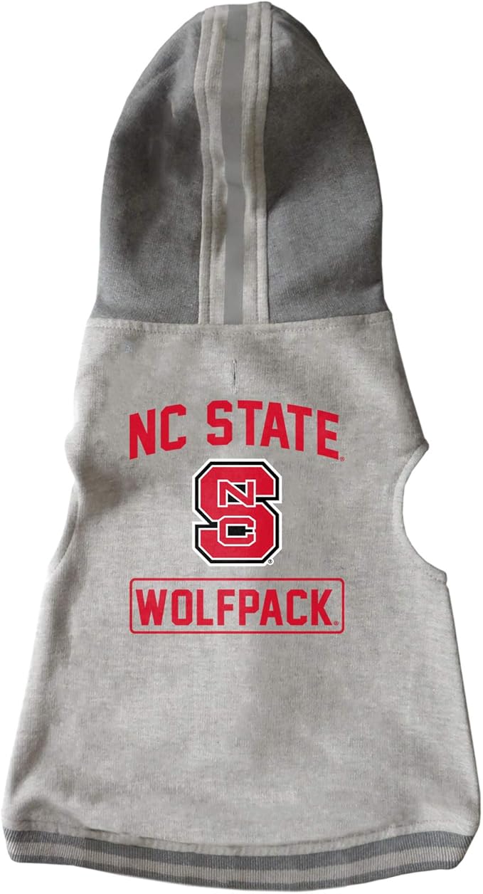 Littlearth NCAA Unisex NCAA Pet Hooded Crewneck with Team Logo and Name