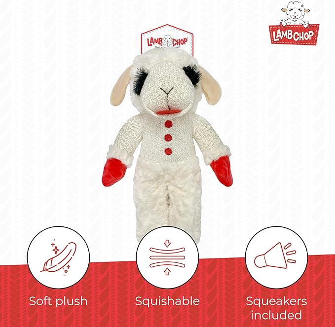 Multipet Standing Lamb Chop 13" Dog Toy