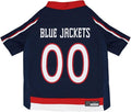 Pets First NHL Columbus Blue Jackets Jersey for Dogs & Cats, Large. - Let Your Pet Be A Real NHL Fan!