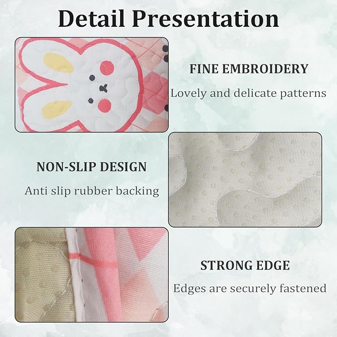 PINVNBY Washable Guinea Pig Cage Liner, Washable Pee Pads for Rabbit Waterproof Reusable Guinea Pig Mat Fast and Super Absorbent Bedding for Small Animals Rabbit Hamster Chinchillas（27.5 W x 59 L）