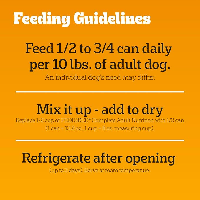 Pedigree Wet Dog Food, Choice Cuts Adult Canned Dog Food, Beef & Country Stew Multipack, 13.2 oz. Cans (12 Count, Pack of 1)