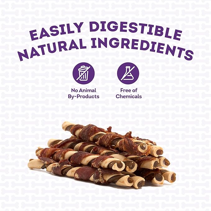 IncrediChews Stick w/Duck Meat Wrap Dog Chew Treats - 10 Count/1 Pack
