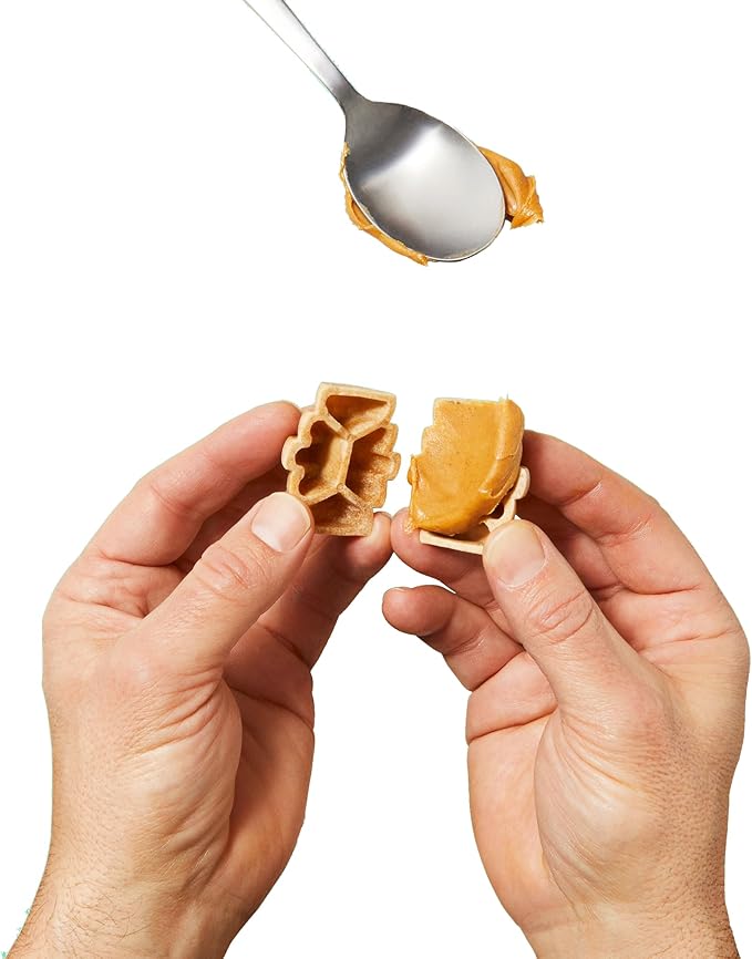 PROJECT HIVE ·PET COMPANY· Dental Chew Treats for Dogs, 8 oz, Small (S/M) – Peanut Flavor, Beehive-Shaped Dental Treats, Cleans Teeth & Freshens Breath, Vegetarian Recipe with Honey, No Grain or Soy
